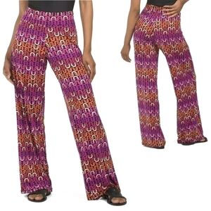 Trina Turk Wide Leg Chain link Design‎ Pants Size Medium NWT